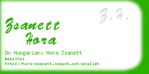 zsanett hora business card